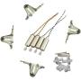 Upgraded Motors Motor Bases Shaft Lever Gears for Syma X11 X11C RC Quad Copter Quadrotor Drone Replacement Spare Parts CCW and CW with Gear Toy