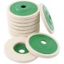 Hilitchi 10 Pcs 4 100mm Wool Polishing Wheel Buffer Pads Felt Polishing Wheel Disc