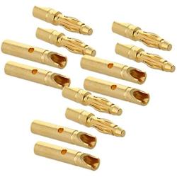 Heyiarbeit 6 Pairs 2mm Bullet Connector Gold Plated Banana Plug Male Female Connector Adapter for RC Lipo Battery ESC Motors