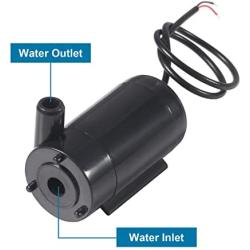 AITIAO 6Pcs DC 3-5V Micro Submersible Low Noise Mini Water Pump with 2pcs Clear Vinyl Tubing Flexible PVC Water Pipe(1M) Micro Motor Water Pump for Fish Tank Pond Fountain Hydroponics Garden Aquariums