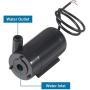 AITIAO 6Pcs DC 3-5V Micro Submersible Low Noise Mini Water Pump with 2pcs Clear Vinyl Tubing Flexible PVC Water Pipe(1M) Micro Motor Water Pump for Fish Tank Pond Fountain Hydroponics Garden Aquariums