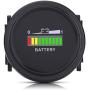 Estink 12V/24V/36V/48V/72V Cart Battery Indicator, Round Status Indicator for Cart