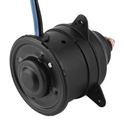 Terisass 062500-6351 Black Auto AC Fan Motor Plastic and Metal Electronic Cooling Fan Car Part Auto Condenser for Pajero
