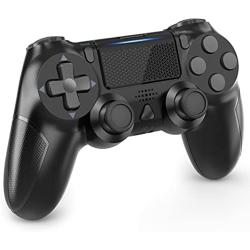 YCZHDV Wireless Game Controller Compatible with P-S4 Controller, Wireless Remote Joystick for P-S4/Pro/Slim(Black)