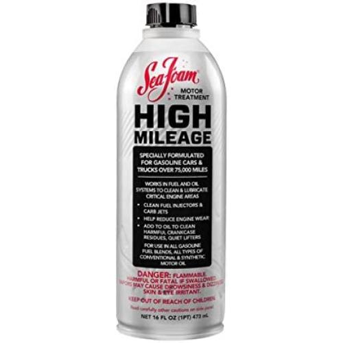 Sea Foam High Mileage Motor Treatment HM16, 16 oz, Pack of 1, Silver
