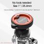Universal 1” Ball Motorcycle Phone Mount,Quick Release Motor Bike Smartphone Holder 【Double Socket Arm not Included】