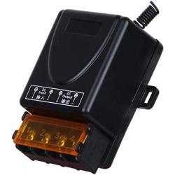 Remote Control Switch DC 12V 30A Relay Wireless Control Switch, 433Mhz Remote Transmitter and Receiver Long Range Latching Switch for Electric Doors, Motor, Wireless Controller and Other Fields