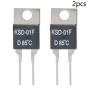 Fielect N.C 85℃ 2pcs Normally Close Temperature Switch, KSD-01F Thermal Switch Thermostat Temperature Controller