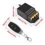 Alinan Wireless Remote Control 433 High Power Switch, 2pcs 100m Remote Keys 1pc 100m Controller AC 85V-250V Remote Control Switch Light Pump Single-Way Intelligent Switch with 328ft Long Range