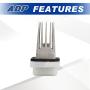 ADP HVAC Blower Motor Resistor Compatible with Nissan, Infiniti Vehicles - Rogue Pathfinder Sentra Maxima Titan NV1500 NV2500 NV3500 G20 I30 JX35 Q45 QX4 QX60 - Replace # 27761-4BA0A, 27226-70T03