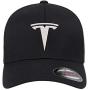 Tesla Motors Flex Fit Hat Baseball Cap Embroidered Flat Curved Brim