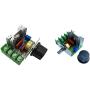 2Pcs 2000W PWM AC Motor Speed Control Module Dimmer Speed Regulator 50-220V Adjustable Voltage Regulator