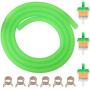 GREHUA Green Gas Fuel Filter Petrol Tube Line for Gy6 49cc 50cc SSR110 125 Coolster Sunl Roketa TaoTao Kazuma Falcon 90 Baja Dongfang Qingqi Kawasaki Buyang Xmotor GoKart ATV Scooter Motorcycle