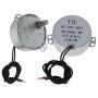Fielect Synchronous Motor AC 220V 5-6RPM Turntable Motor CW/CCW Direction 4W TYC-50 Horizontal Hole Shaft