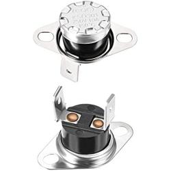 uxcell KSD301 Thermostat 150°C/302°F 10A N.C Adjust Snap Disc Temperature Switch for Microwave,Oven,Coffee Maker 2pcs