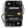 Spartan Power 50A Circuit Breaker Ignition Protected, Manual Reset, Waterproof, Great for RVs Solar MPPT, Power Inverters, Battery Banks 12-48V DC