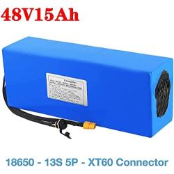 Wnicek 48V 15Ah E-Bike Battery Pack 13S 5P 15000mAh Electric Scooter Lithium-ion Battery Fit for Electric Bicycle Electric Motorcycle Electric Tricycles Electric Go-Kart with Charger