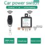 KTNNKG DC12V Remote Battery Disconnect Switch Auto On Off Kill Switch for Car, 200A Electromagnetic Solenoid Valve Terminal
