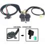 Shift Wiring Harness Compatible with Honda ES Shift Kit Foreman 450 ES 98-04,Angle Sensor Computer Bypass kit Harness, Shift Harness,Vanshly (Honda ES Foreman 450)