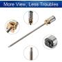 Jutagoss 1Pcs Long Axis Speed Reduction Gear Motor DC 6V 30RPM N20 with M4x100mm Lead Screw Thread Output Shaft for RC Car Robot Model DIY Engine