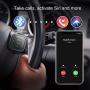 TUNAI Button Bluetooth Remote Control Kit for iPhone and Android; Wireless IPX7 Waterproof Phone Controller for Car Bike Motorbike Steering Wheel; Stereo, Audio, Siri & Camera