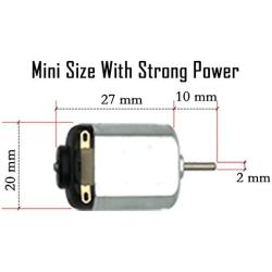 EUDAX 12 Pcs Rectangular DC Motor Mini Electric Motor 1.5-3V 24000RPM, Motor Mounting Bracket Holder for DIY Toys