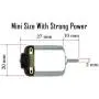 EUDAX 12 Pcs Rectangular DC Motor Mini Electric Motor 1.5-3V 24000RPM, Motor Mounting Bracket Holder for DIY Toys EUDAX 12 Pcs Rectangular DC Motor Mini Electric Motor 1.5-3V 24000RPM, Motor Mounting Bracket Holder for DIY Toys