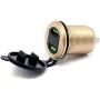 TOTMOX Aluminum Alloy Fast Charging 3.0 USB Charger Socket Waterproof Dual USB Power Outlet with QC 3.0 USB Port & 5V 2.4A Port for Car Boat Marine Rv Motorcycle car