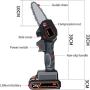 Mini Chainsaw,4 Inch Cordless Electric Portable Battery Chain Saw with 2Pcs Batteries & Chain Brushless Motor, 24V Electric Hand Chainsaw 0.7kg Lightweight for Cutting Wood Quality assurance
