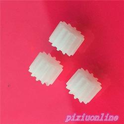 Ochoos 10pcs K024Y Mini Plastic 122A Motor Shaft Gear Sets 12 Tooth 2mm Hole Diameter DIY Helicopter Robot Toys On Sale