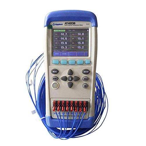Handheld Multi-Channel Temperature Meter with LCD Display Touch Screen 8 Channels Portable Thermometer Thermocouple Temperature Meter