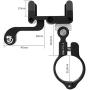 Bike & Motorcycle Phone Mount Aluminium Bicycle Handlebar Phone Holder with Action Camera Mount Compatible with GoPro Camera Models,Compatible with iPhone 11 Pro Max Galaxy S20 (Black)