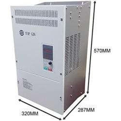 TOP GIN New General Purpose Inverter Variable Frequency Motor Drive VFD 30KW 40HP 220V 105A Knob Operated Control For Spindle Motor Speed Control With English Operation Manual (VFD-30KW 220V)