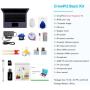ELECROW Raspberry Pi 4 Model B Starter Kit, Raspberry Pi 4b Laptop, Crowpi2 Single Board Computer with Power Supply & Black Case Edition - Basic Kit