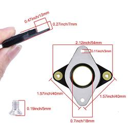 ManLee 3Pcs NEMA 17 Stepper Motor Steel and Rubber Vibration Dampers Stepper Motor Spacer Damper with M3 Screws for 3D Printer 42 Stepper Motor Shock Absorber for CNC Creality CR-10 CR-10S Ender