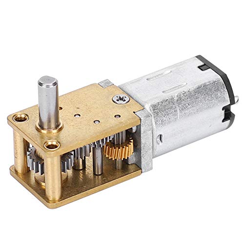 Fafeicy N20 DC12V Mini Micro Metal Gear Motor, SPE-ed Reduction CW/CCW Micro Motor, for DIY Engine Toy(DC12V27RPM)
