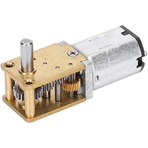 Mini Micro Metal Gear Motor, Reduction Motor Geared Motor N20 DC12V Speed Reduction CW/CCW Micro Motor DC Gear Motor(DC12v381RPM)