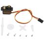 EMAX ES08MA II Durable Servo Motor Metal Gear Set High Speed Servo Analog Gear 12g/1.8 kg/10 Seconds Motor Drive for Fixed Wings 450 Helicopters