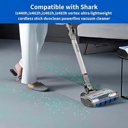 Kucbraly IZ462H Filter Replacements for Shark IZ462H IZ483H IZ482H IZ440H Vertex Cordless Stick Vacuum Cleaner, Compare to Part XHF161H & 617FJ140, 2 Pack HEPA Filter, 4 Pack Foam & Felt Filter Kit, 1 Brushroll, 1 Cleaning Brush