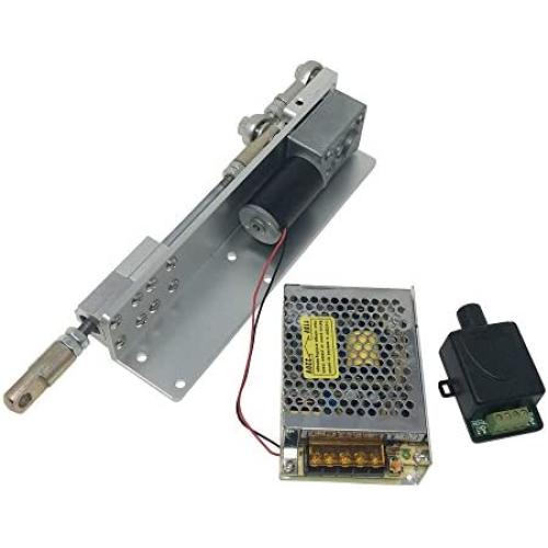 BEMONOC DIY Design DC 24V Linear Actuator Reciprocating Motor Stroke 70mm Adjustable+Switching Power Supply 110V-240V+PWM Speed Controller