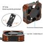 21000RPM RC Motor Cooling Fan, 8.5V 35MM Brushless RC Motor Heatsink, ESC Cooling Fan Heat Dissipation for 1/10 1/12 1/8 RC Car Sensored Brushless Motor(Orange)