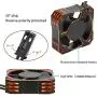 Ventilateur de refroidissement pour moteur RC 21000RPM, Dissipateur thermique pour moteur brushless RC 8.5V 35MM, Ventilateur de refroidissement ESC pour voitures RC 1/10 1/12 1/8 Sensées, Moteur Brushless (Orange) Ventilateur de refroidissement pour moteur RC 21000RPM, Dissipateur thermique pour moteur brushless RC 8.5V 35MM, Ventilateur de refroidissement ESC pour voitures RC 1/10 1/12 1/8 Sensées, Moteur Brushless (Orange)