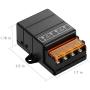 YETOR Heavy Remote Control Switch, DC 12V/24V/48V/72V Wireless Switch for Anti-Theft Alarms, Security Systems Roller Lind Door, etc (Two Remote Controls) (Black)