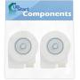 2-Pack DA31-00146E Evaporator Fan Motor Replacement for Samsung RF28HFEDBSR/AA-0000 Refrigerator - Compatible with DA31-00146E Fan Motor - UpStart Components Brand
