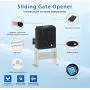 G.T.Master Sliding Automatic Gate Operator Kit - Driveway Security Gate Opener Hardware Kit with Two Transmitters and Infrared Photocell Sensor for Sliding Gates up to 1300lb and 27ft Long (GT1300)