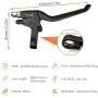 E-Bike Brake Lever WUXING 115PDD , Brake Grips for Electric Bike or E Scooter ,Ebike Accessories Cut Off Power When Brakes Ebike Parts (Waterproof Plug)