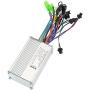 OVNSHVN Brushless Motor Controller 48V 250W/350W E-Bike Brushless Motor Controller for Electric Bicycle Scooter Universal with 810 SM LED Display Panel, Black & silver