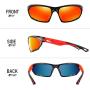 Bircenpro Polarized Sport Sunglasses for Men: UV Protection Sun Glasses For Driving Fishing Baseball Cycling Golf Motorcycle