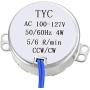 uxcell Electric Synchronous Synchron Motor - Turntable Motor 100-127 VAC 50-60Hz CCW/CW 4W 5-6RPM