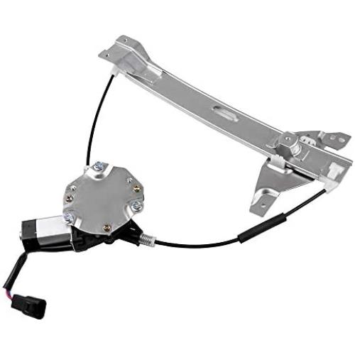 LUJUNTEC 748-510 Rear Left Drivers Side Replacement Power Window Regulator with Motor fit for 2006-2015 For Chevy Impala 10338753 20927599